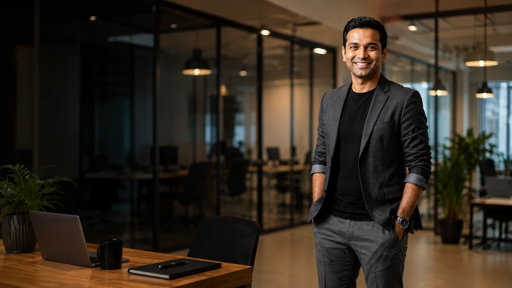 Business leader in a modern office