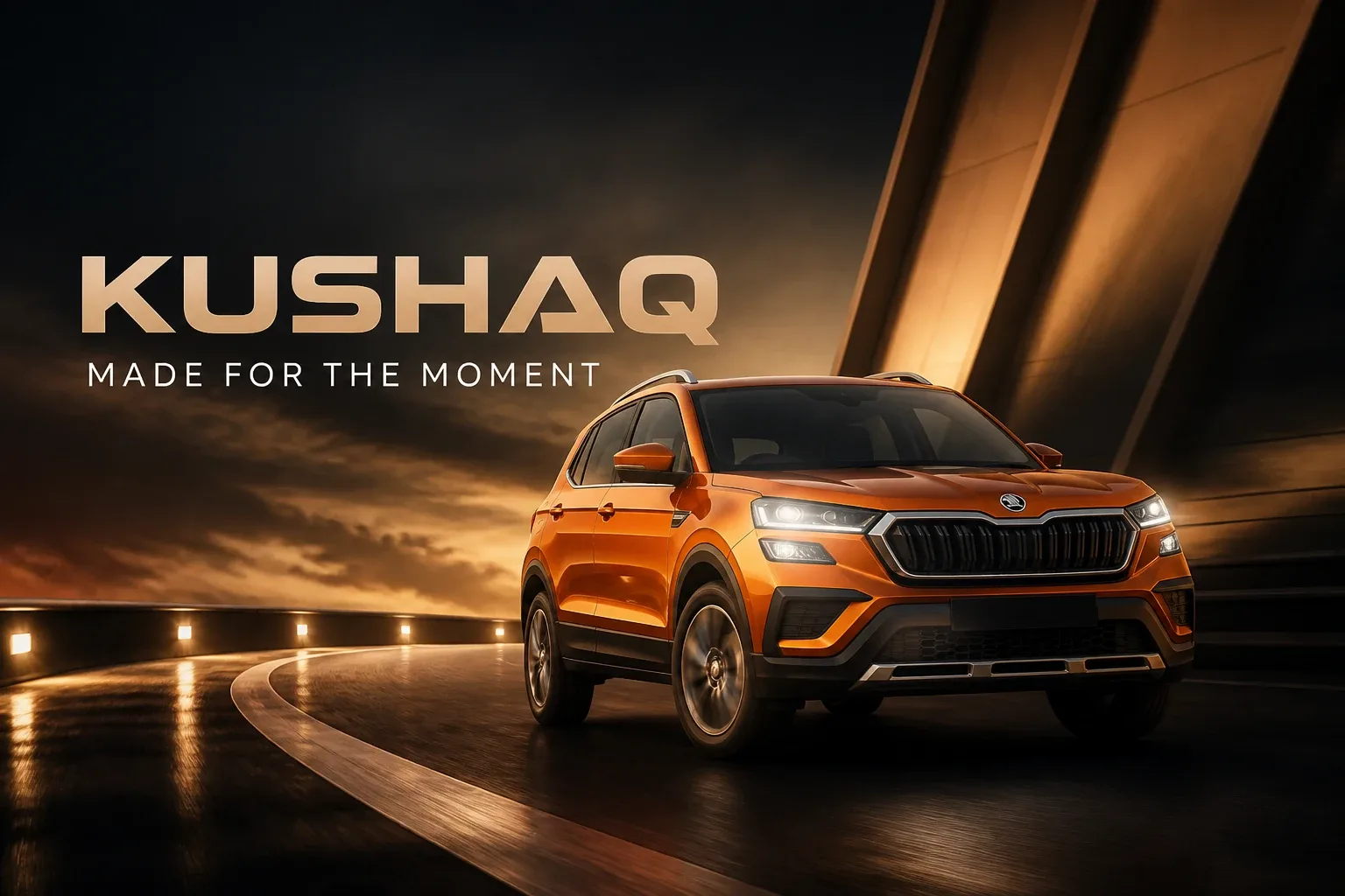Skoda Kushaq video advertisement concept poster